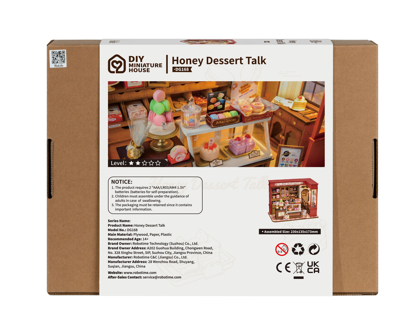 Rolife Honey Dessert Talk DIY Miniature House DG168