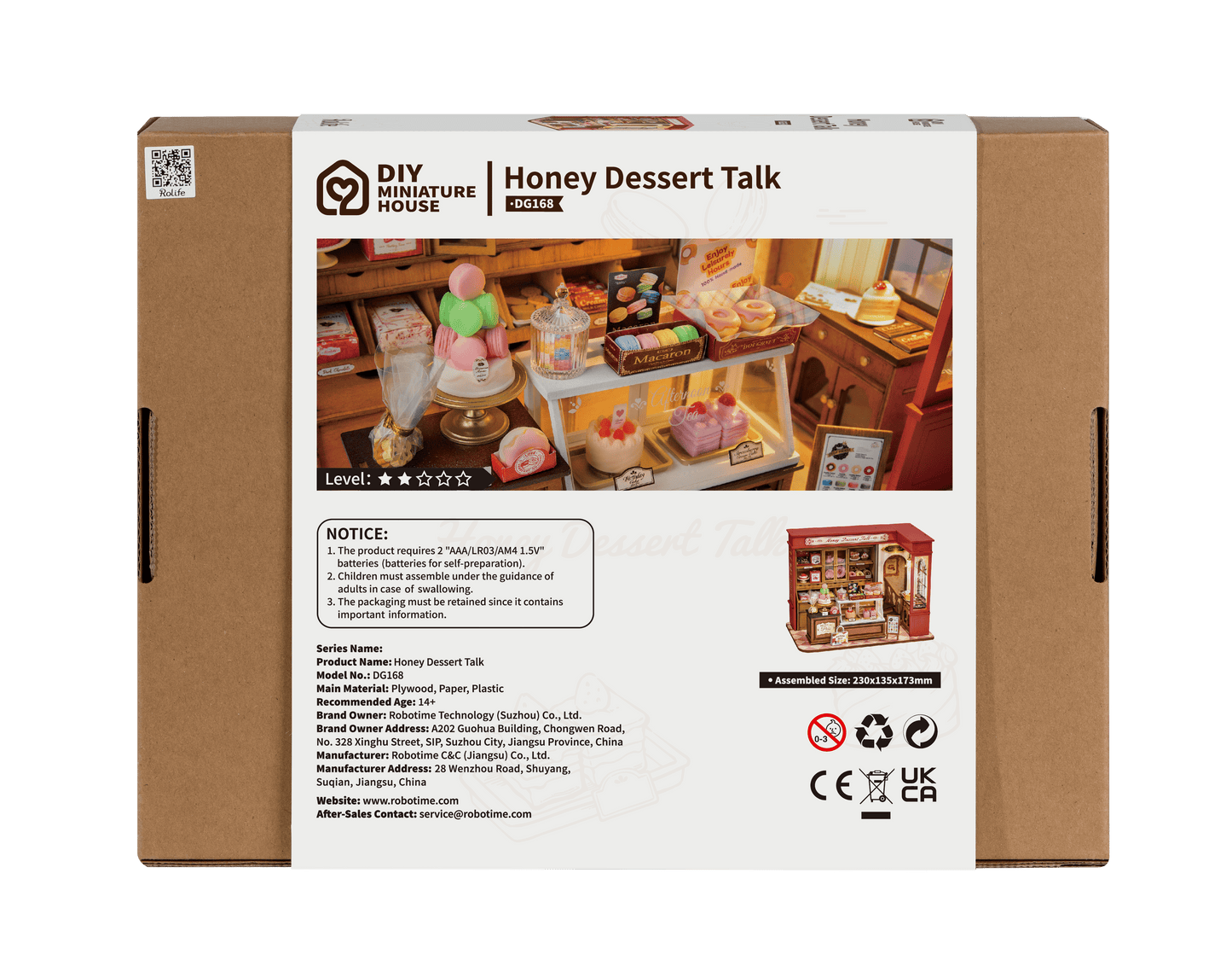 Rolife Honey Dessert Talk DIY Miniature House DG168