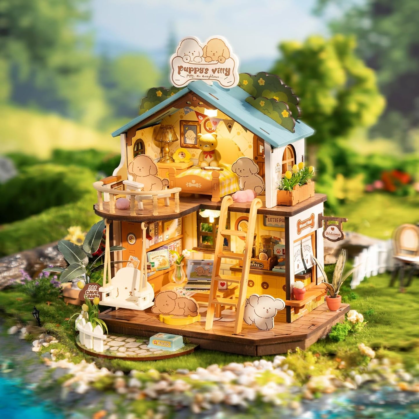 Rolife Puppy’s Cozy Villa DIY Miniature House DG169
