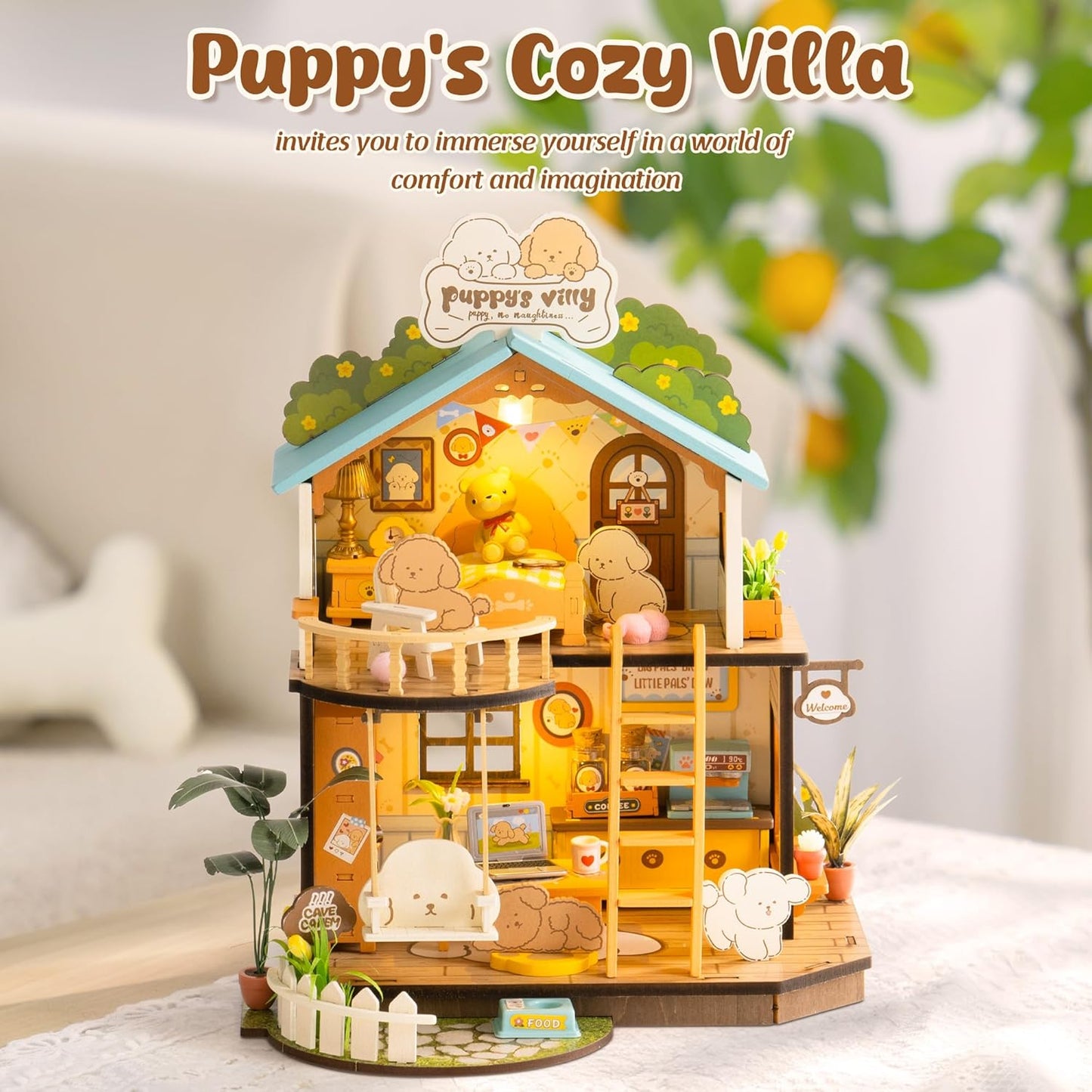 Rolife Puppy’s Cozy Villa DIY Miniature House DG169