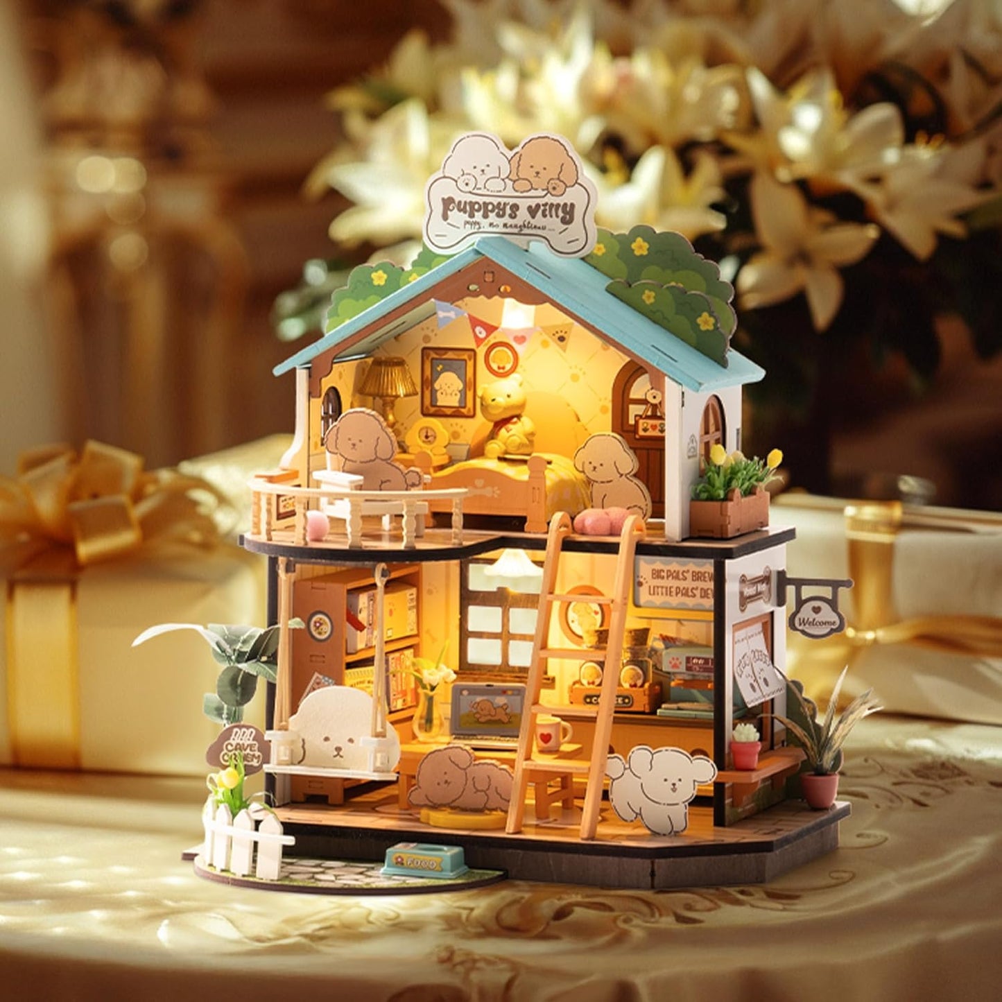 Rolife Puppy’s Cozy Villa DIY Miniature House DG169