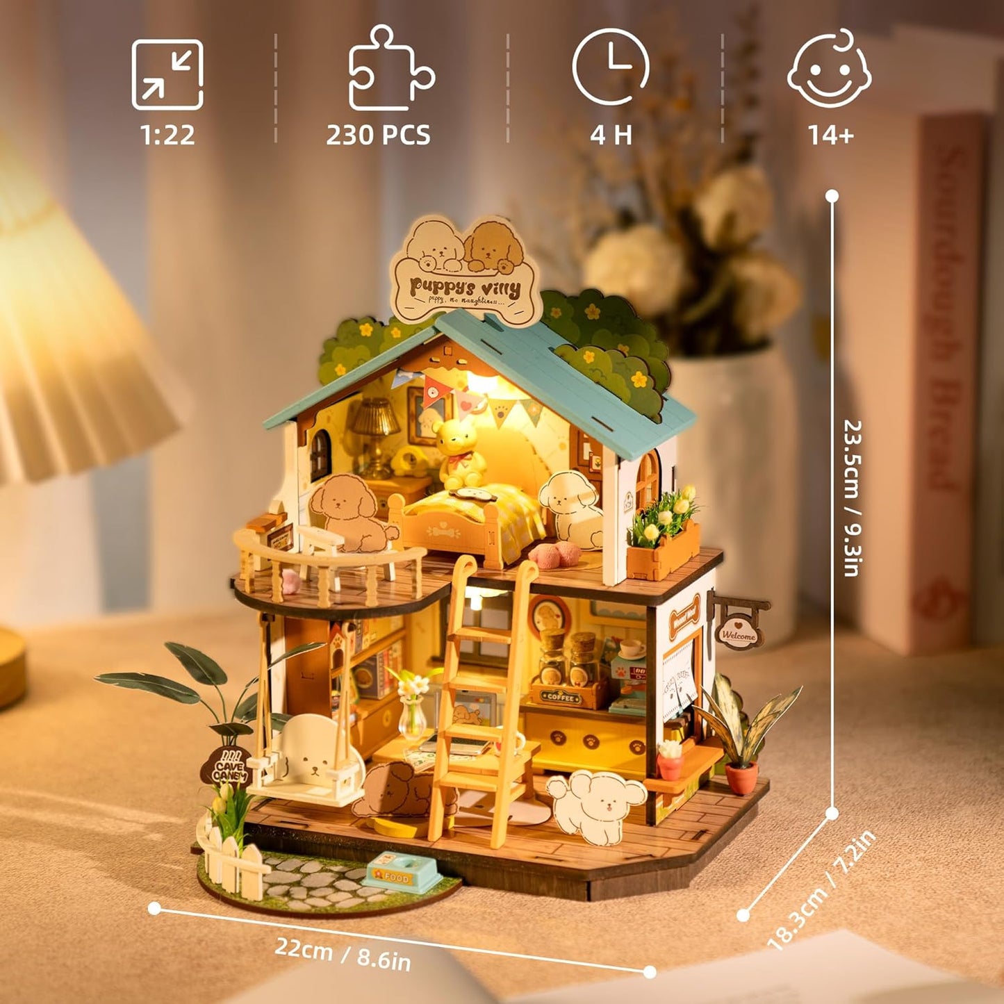 Rolife Puppy’s Cozy Villa DIY Miniature House DG169