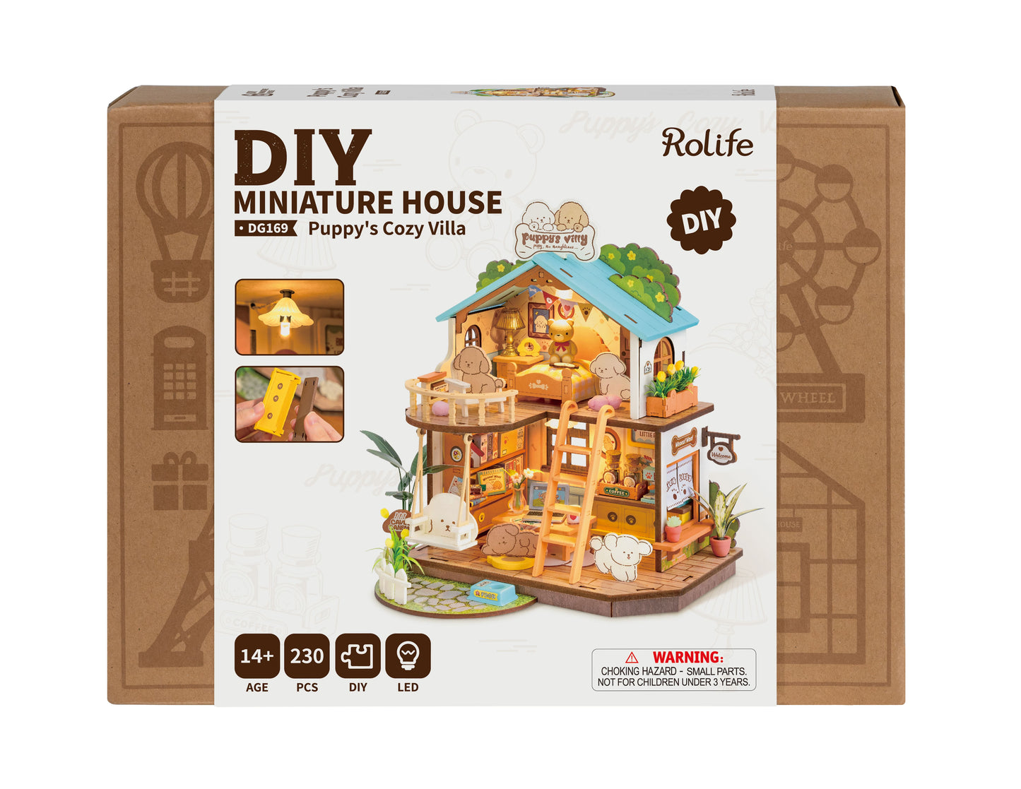 Rolife Puppy’s Cozy Villa DIY Miniature House DG169