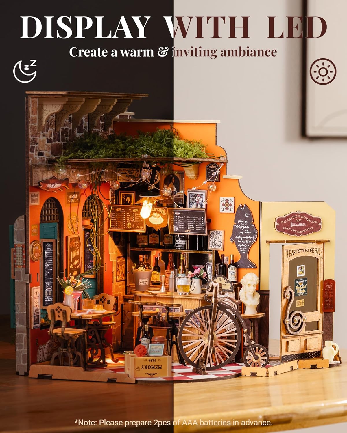 Rolife Cheers Bar & Dining DIY Miniature House DG173