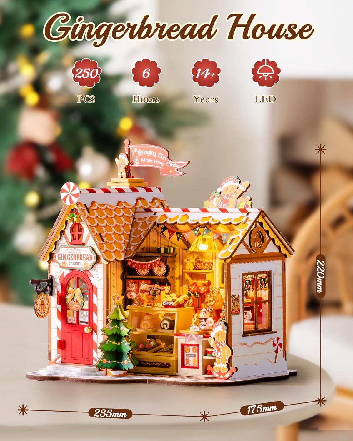 Rolife Gingerbread House DIY Miniature House DG176