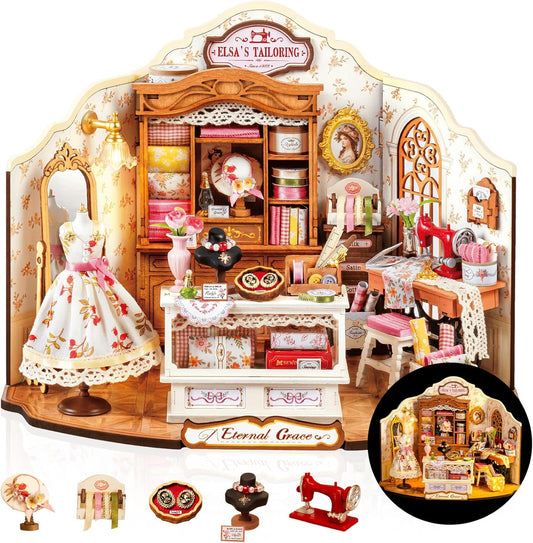 Rolife Elsa’s Tailoring DIY Miniature House DG178