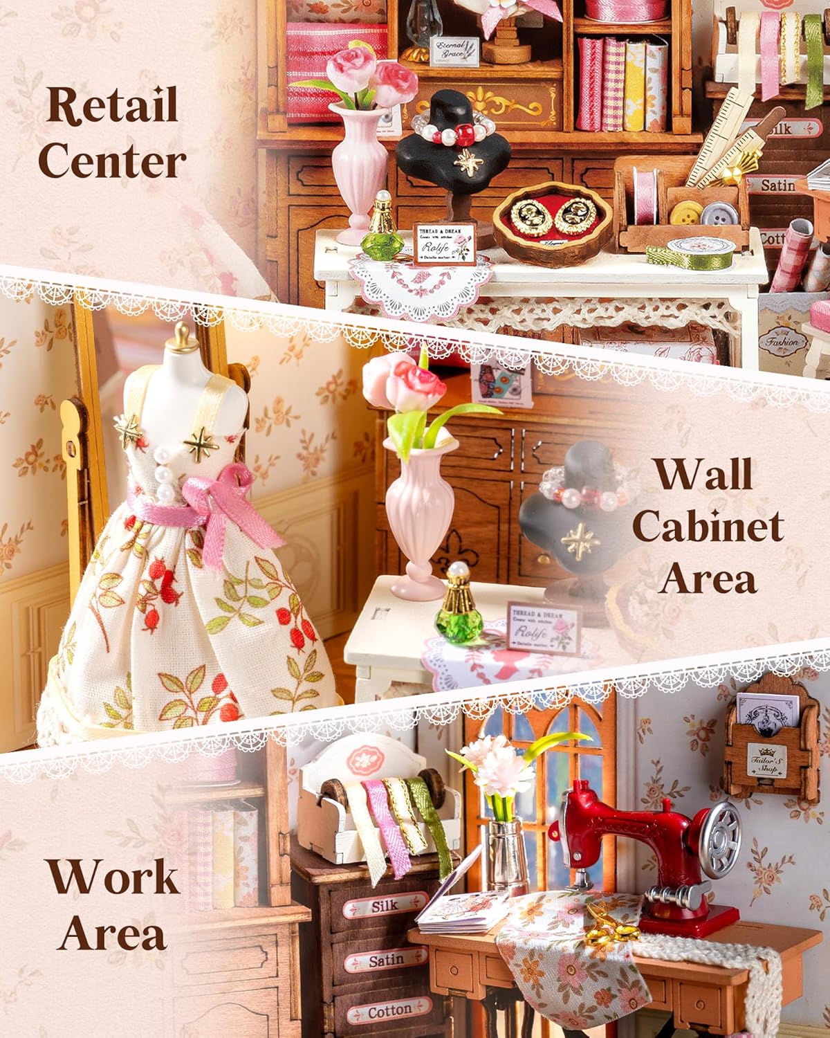 Rolife Elsa’s Tailoring DIY Miniature House DG178