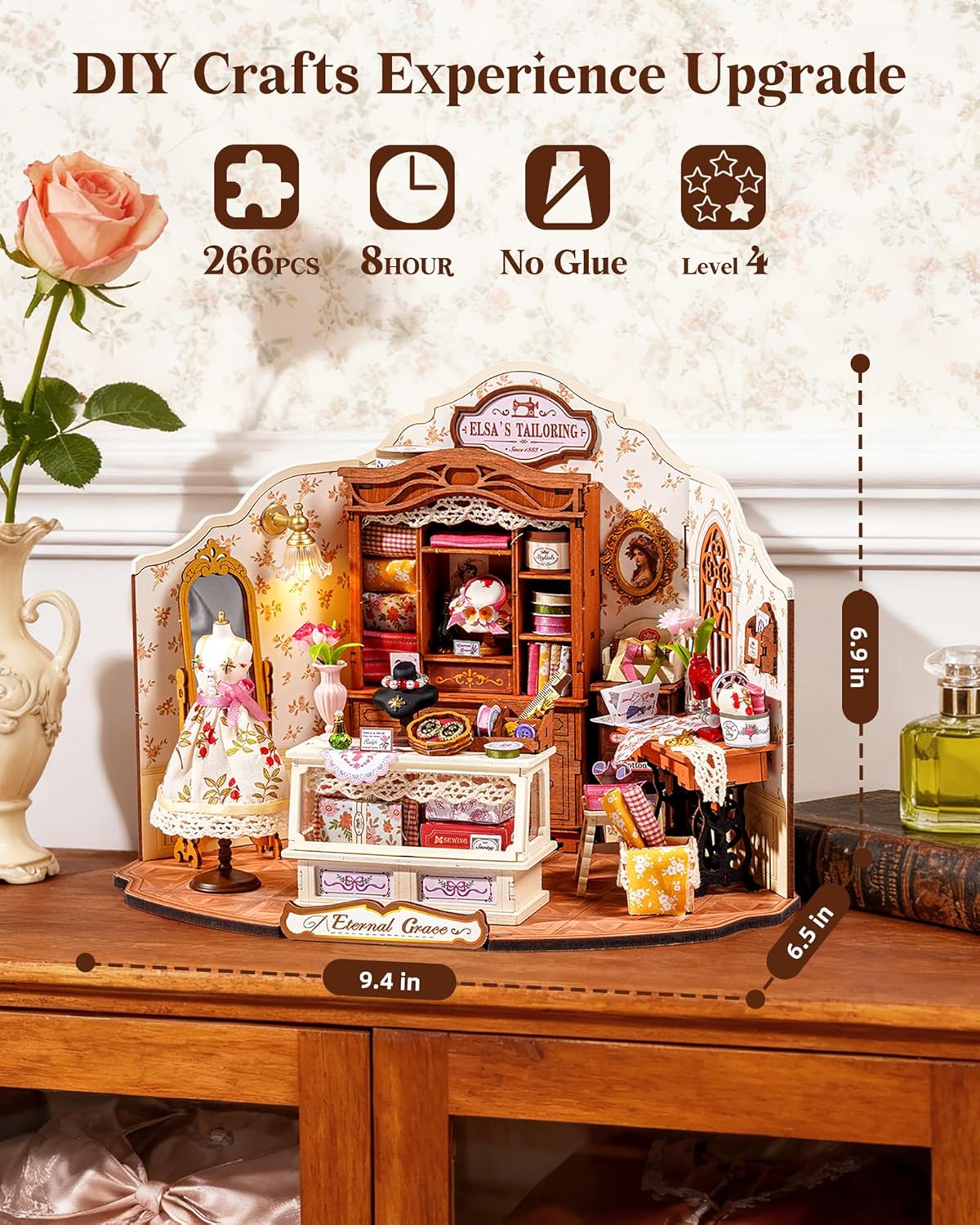 Rolife Elsa’s Tailoring DIY Miniature House DG178