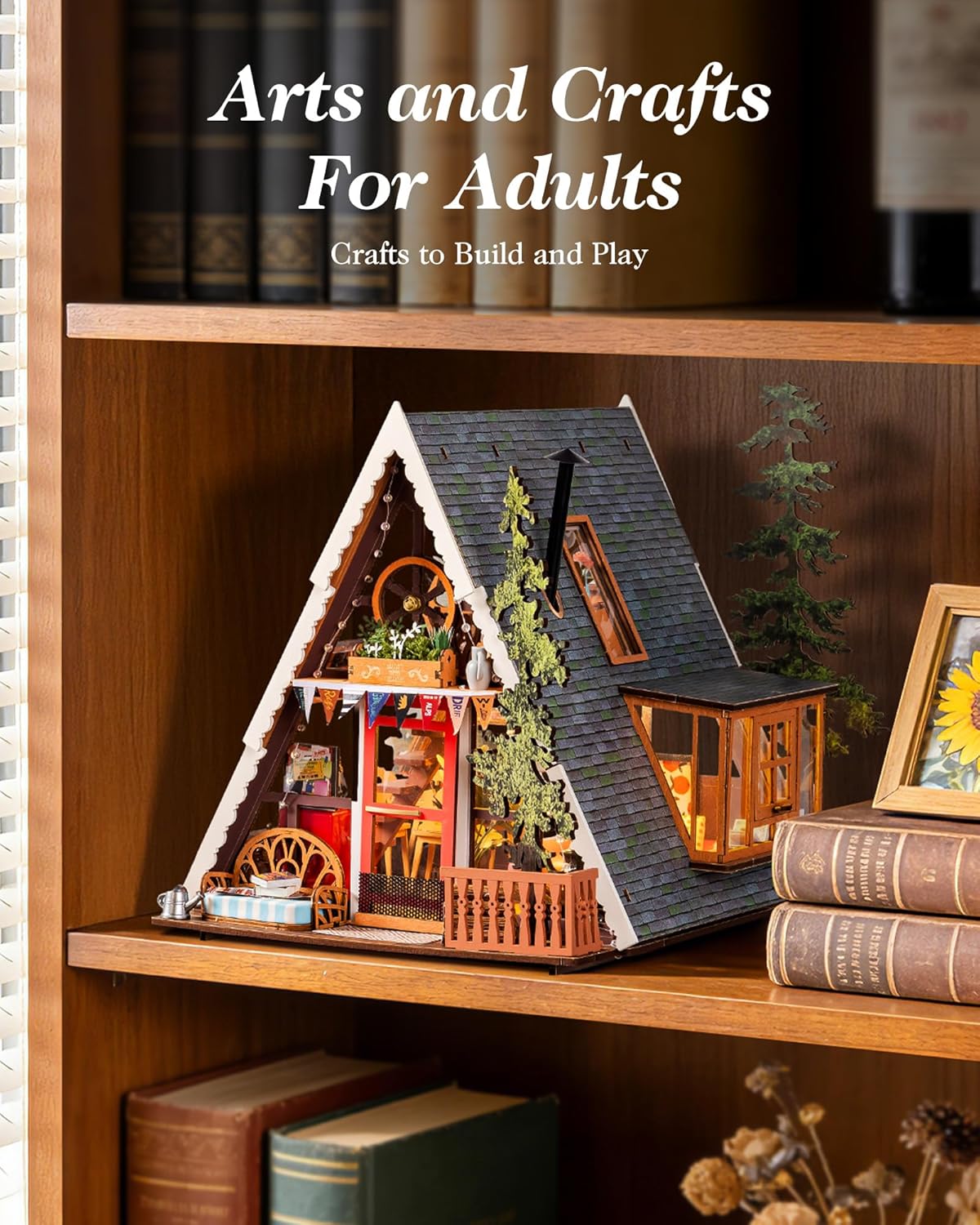 Rolife A-Frame Cabin DIY Miniature House DG181