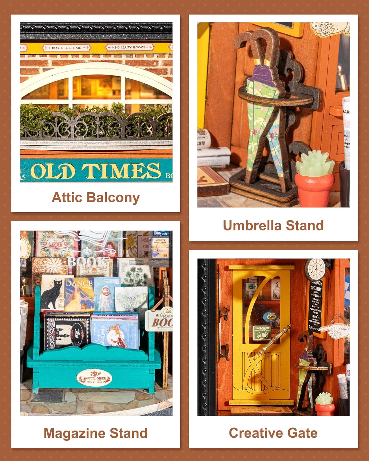 Rolife Old Times Bookstore DP004