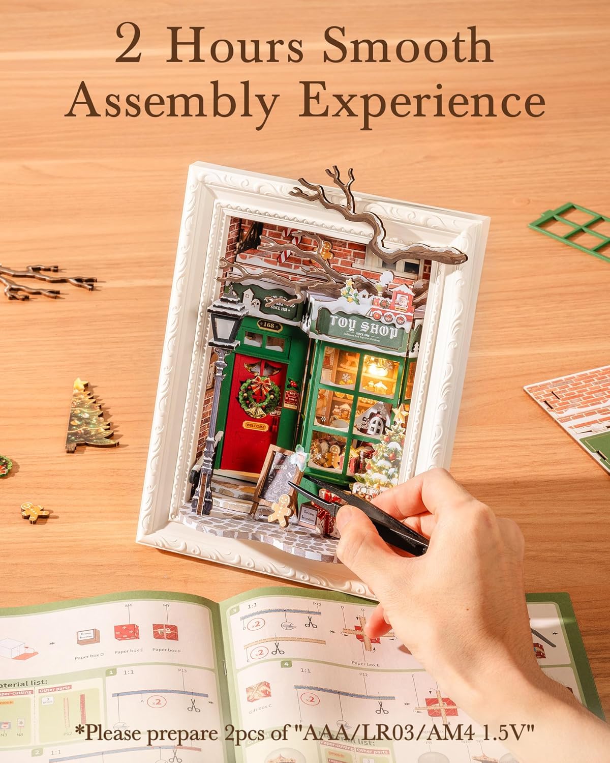 Rolife Santa’s Toy Shop DIY Picture Frame Kit DP006