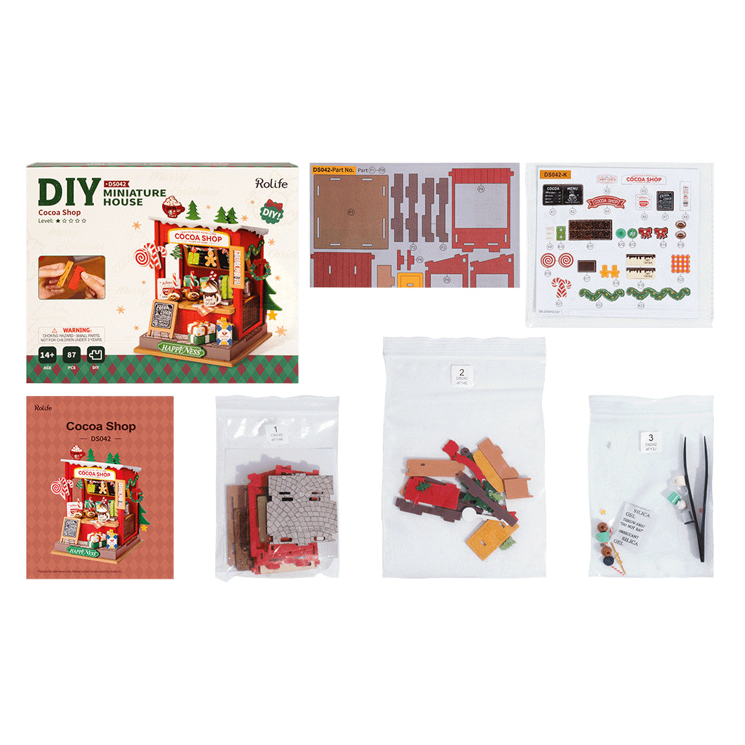 Rolife Cocoa Shop DIY Miniature House DS042