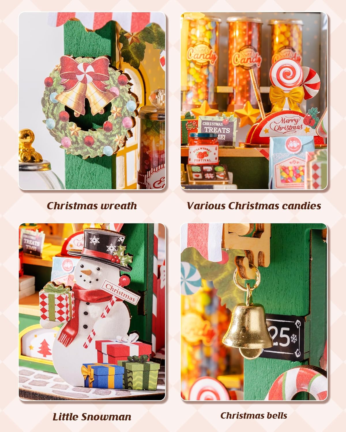 Rolife Christmas Candy Stand DIY Miniature House DS043