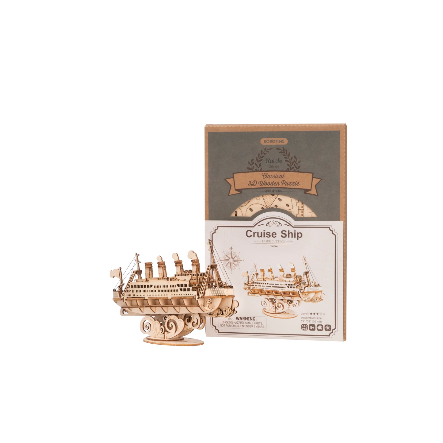 Rolife Cruise Ship Model 3D Wooden Puzzle TG306