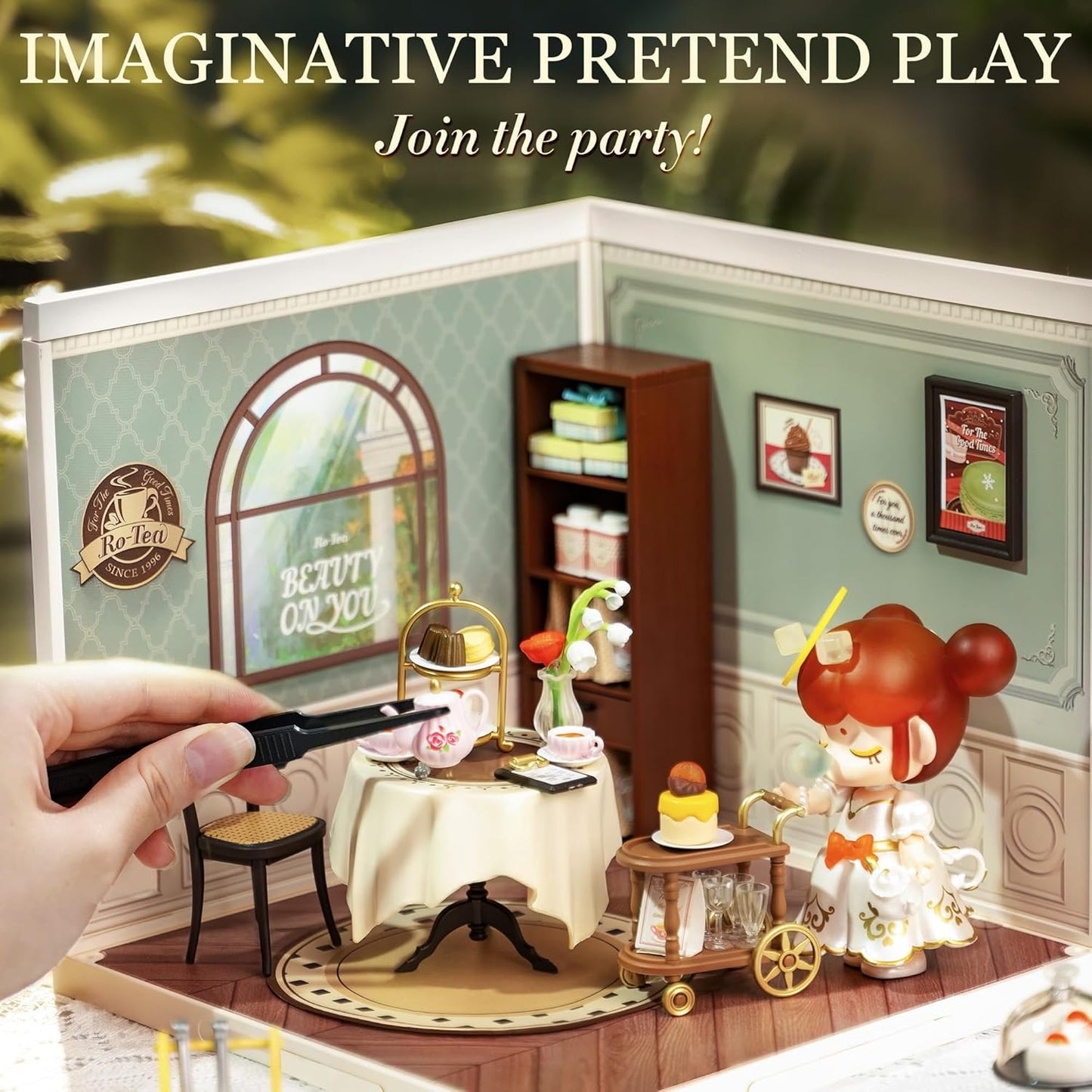 Rolife Sweet Sips Tea DIY Plastic Miniature House DW011
