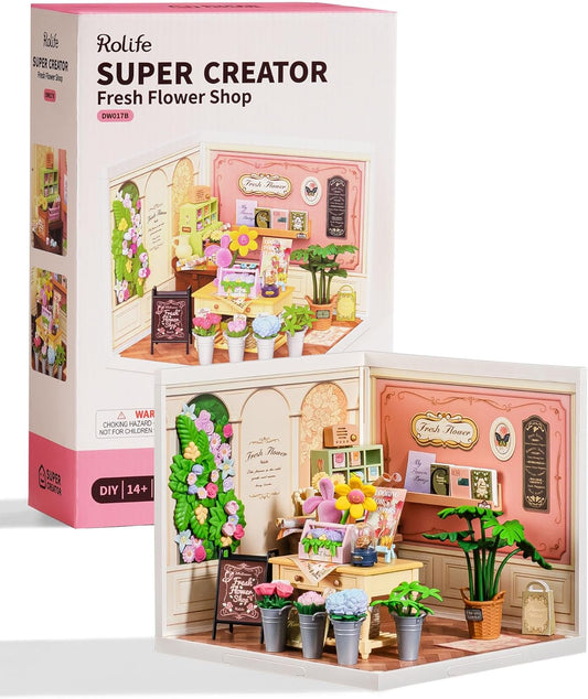 Rolife Fresh Flower Shop DIY Miniature House DW017B