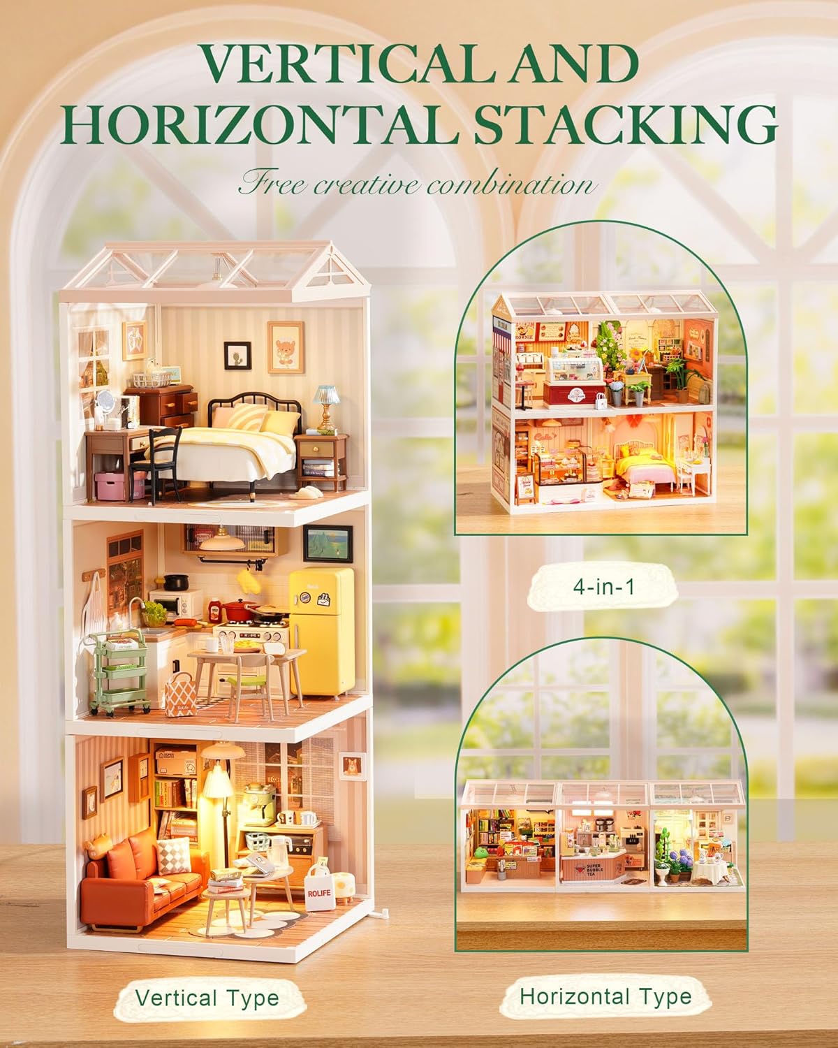 Rolife Fresh Flower Shop DIY Miniature House DW017B