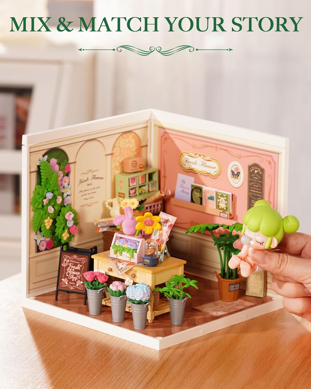 Rolife Fresh Flower Shop DIY Miniature House DW017B