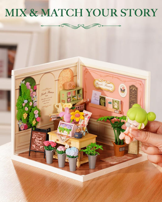 Rolife Fresh Flower Shop DIY Miniature House DW017B