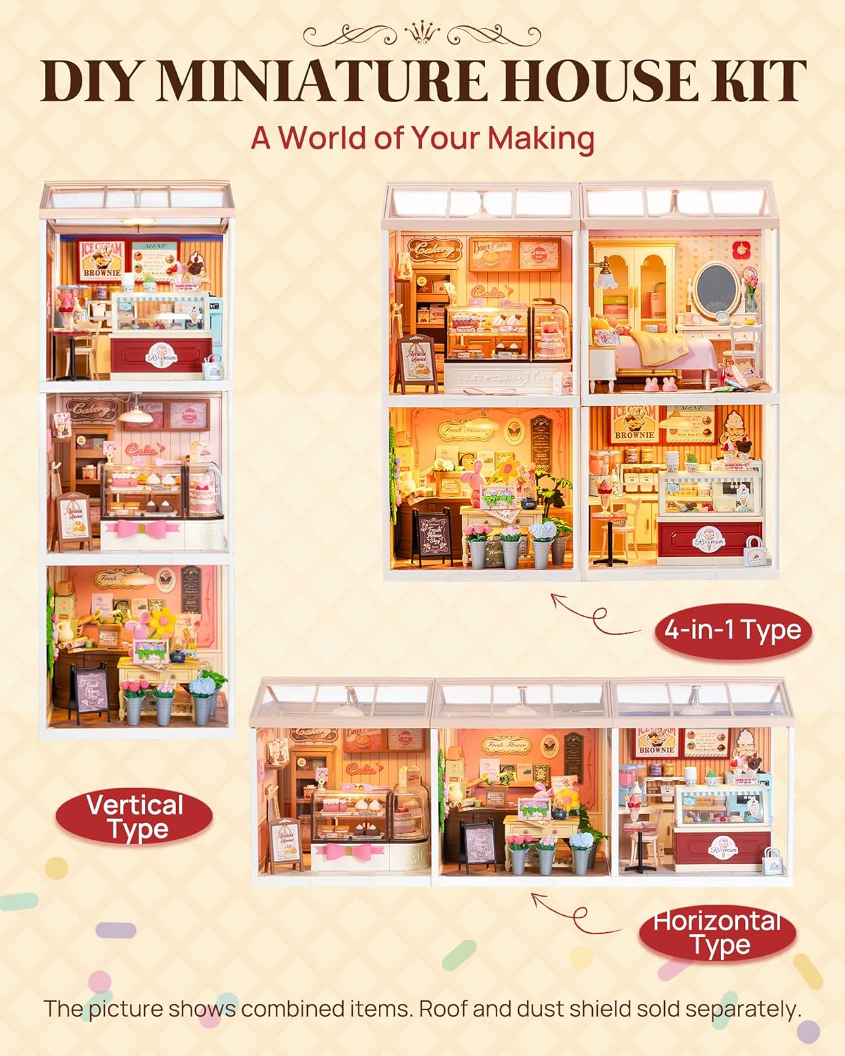 Rolife Flavorful Ice Cream DIY Miniature House DW018B