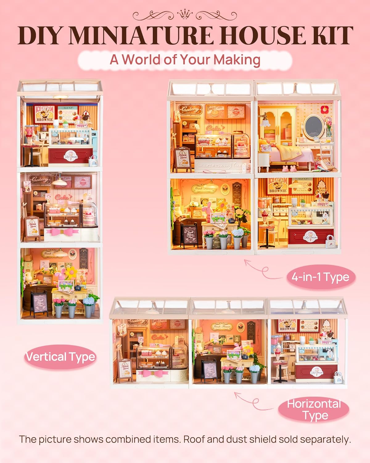 Rolife Tasty Cake Shop DIY Miniature House DW019B