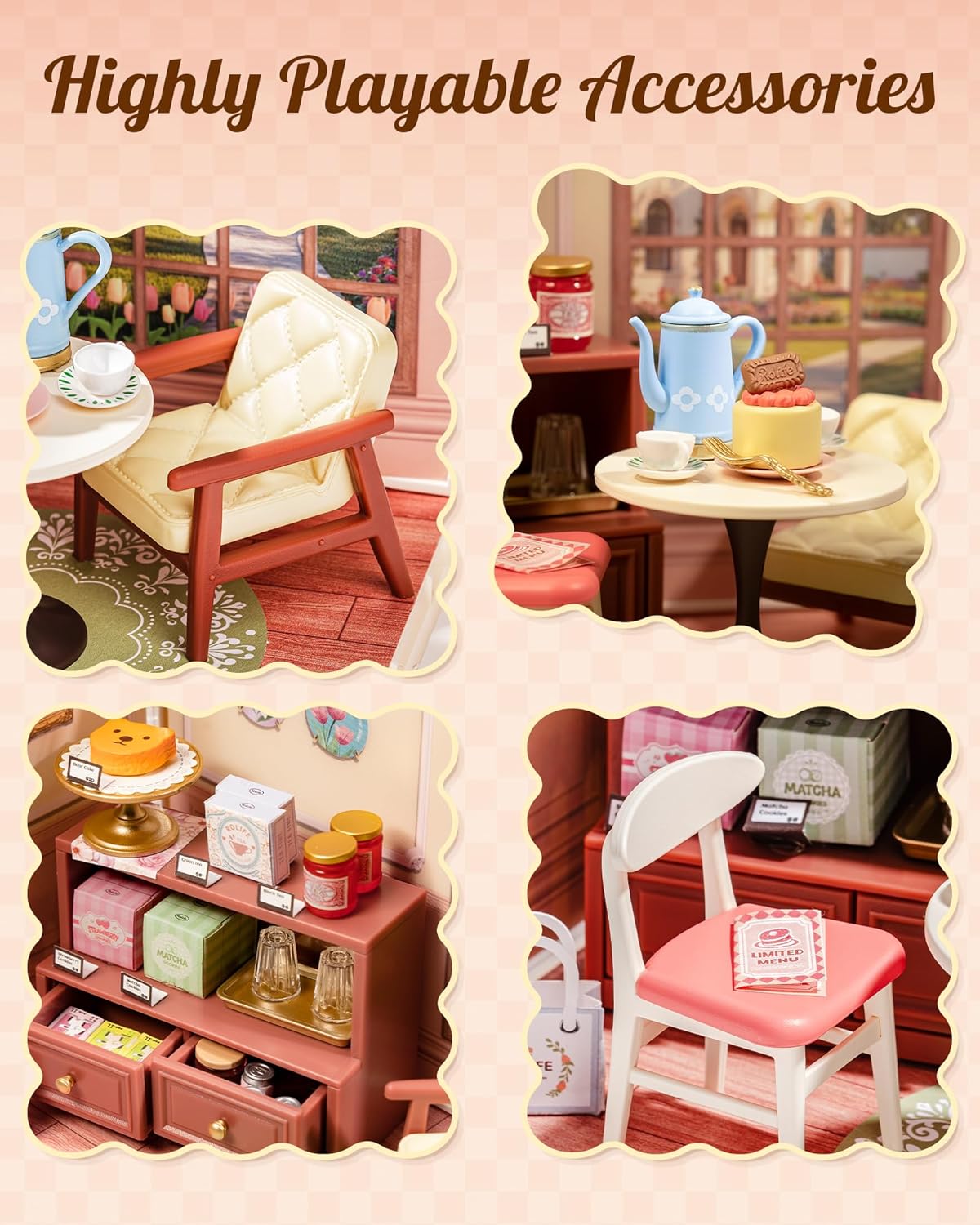 Rolife Honey Tea Lounge DIY Miniature House DWS02B