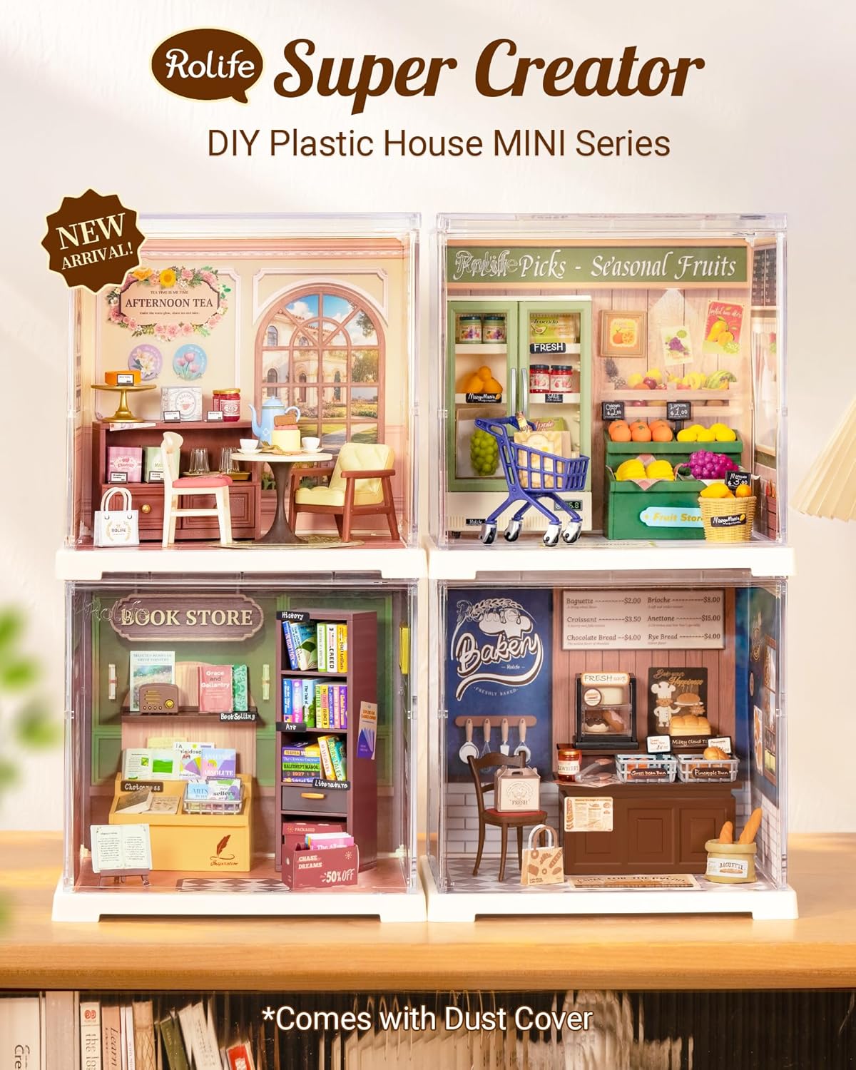 Rolife Honey Tea Lounge DIY Miniature House DWS02B