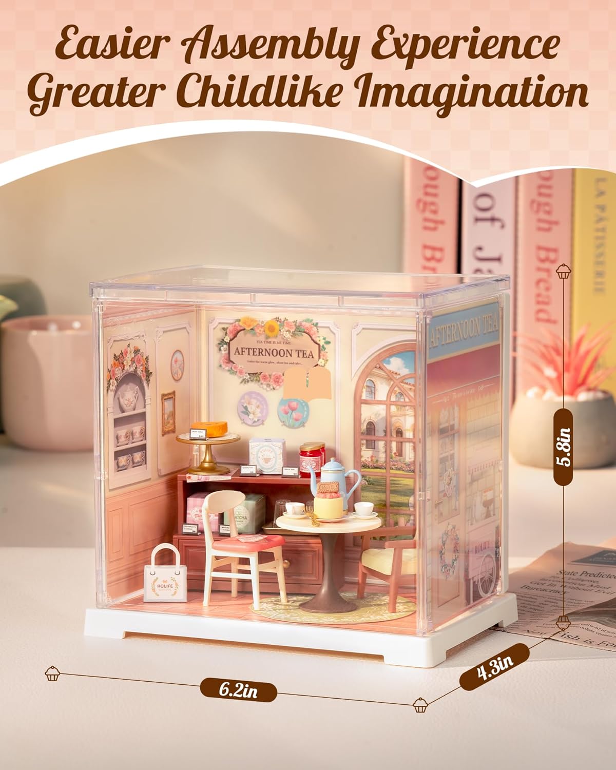 Rolife Honey Tea Lounge DIY Miniature House DWS02B