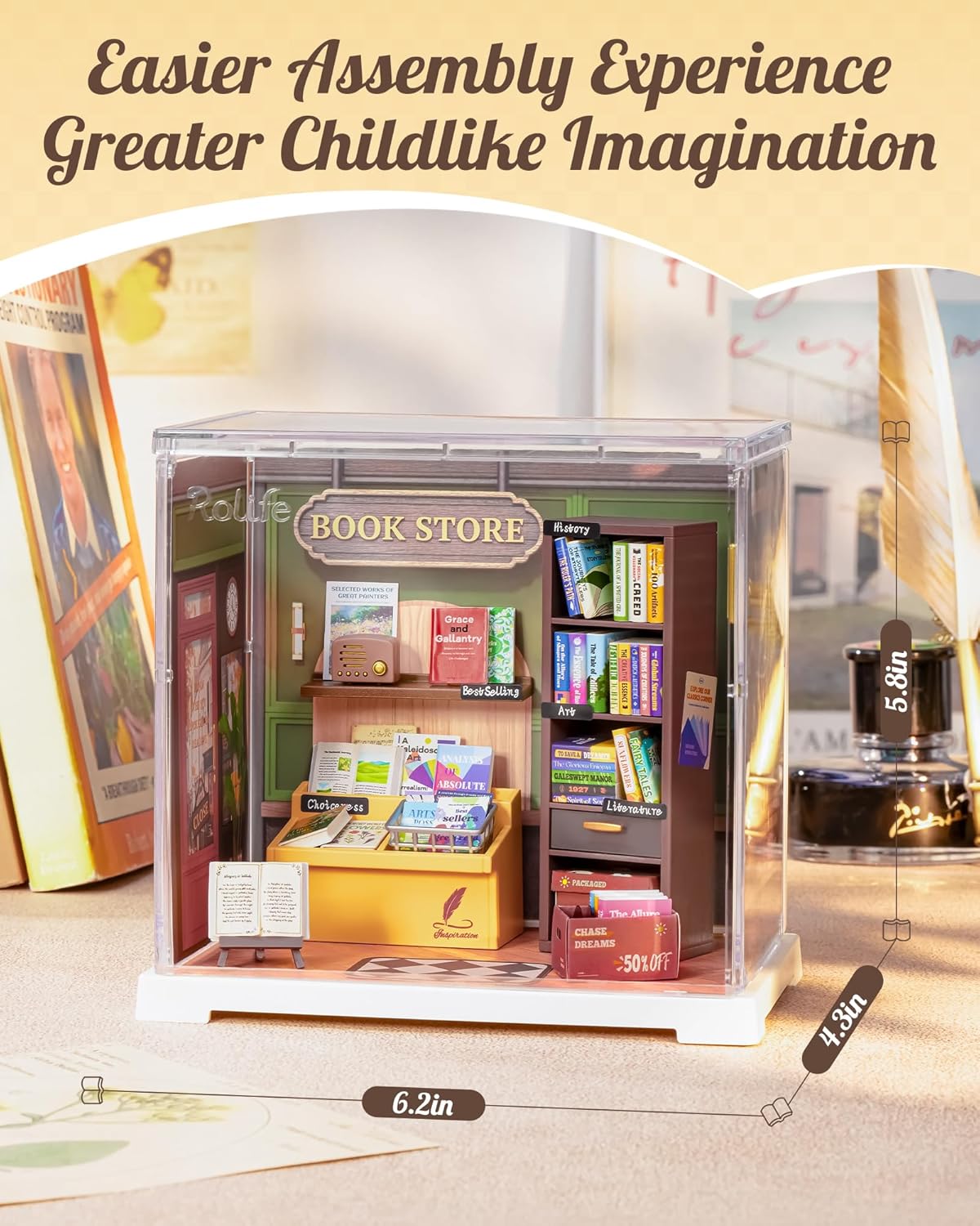 Rolife Memory Book Store DIY Miniature House DWS04B