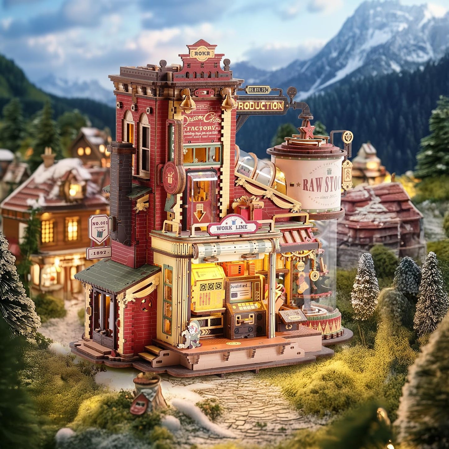 ROKR Dream Gift Factory Wooden Music Box EAB01