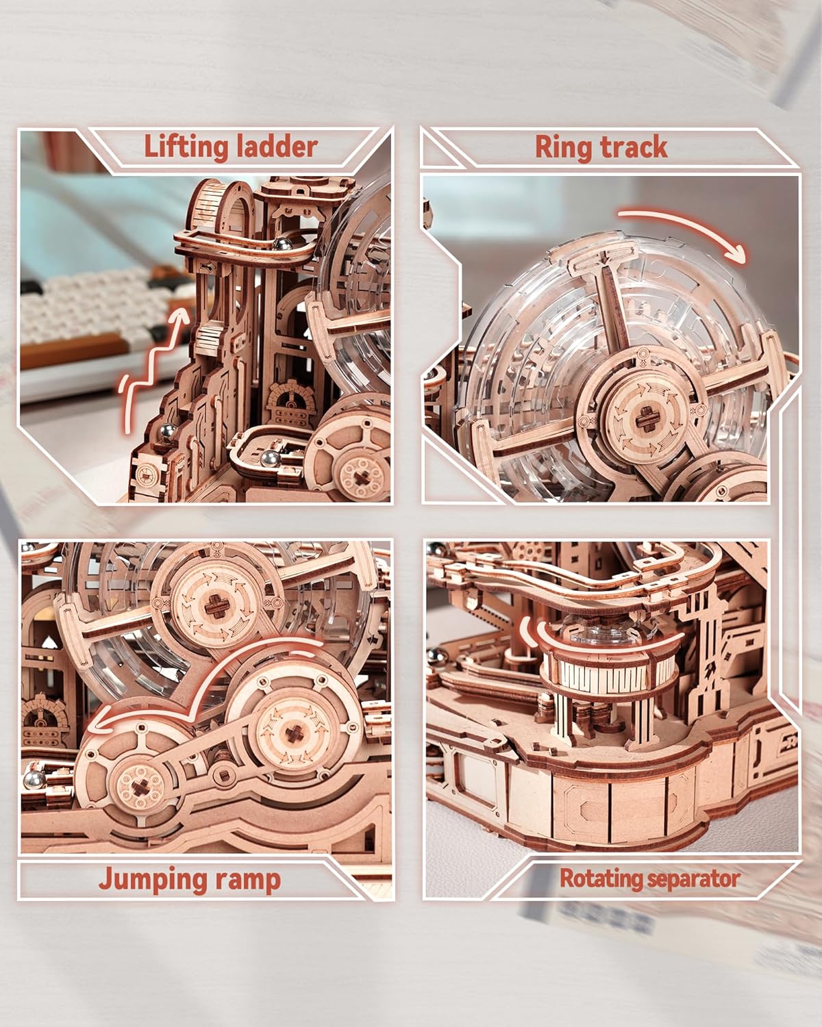 ROKR Gear Ball Challenge 3D Wooden Puzzle EGC01