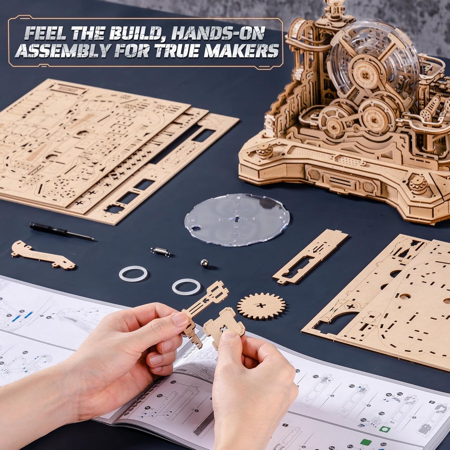 ROKR Gear Ball Challenge 3D Wooden Puzzle EGC01