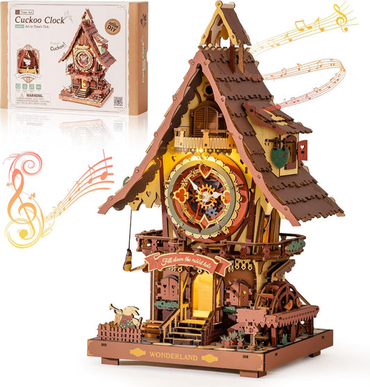 ROKR Cuckoo Clock Mechanical 3D Wooden Puzzle LC901C