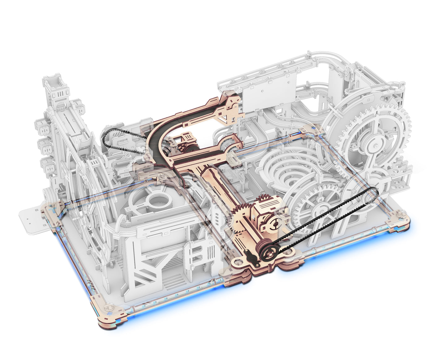 ROKR Link Pack Marble Run 3D Wooden Puzzle LG01