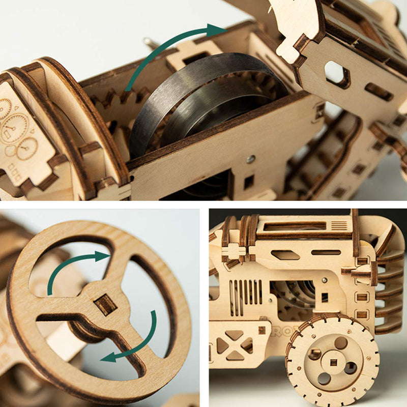 ROKR Tractor Mechanical Gears 3D Wooden Puzzle LK401