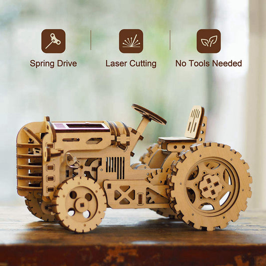 ROKR Tractor Mechanical Gears 3D Wooden Puzzle LK401