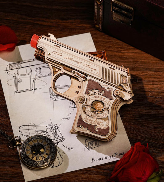 ROKR Mini Gun Toy 3D Wooden Puzzle LQ502