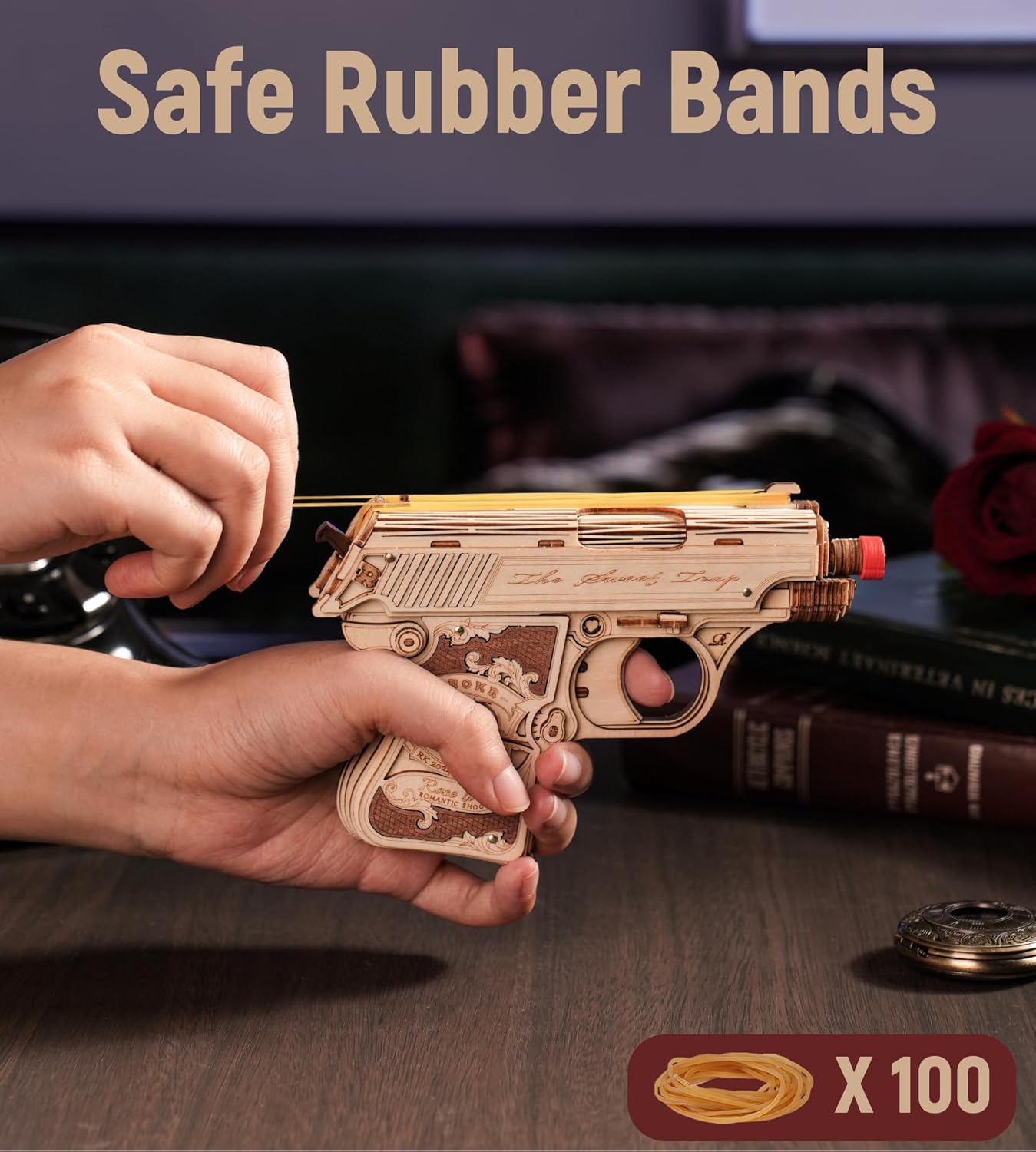 ROKR Mini Gun Toy 3D Wooden Puzzle LQ502