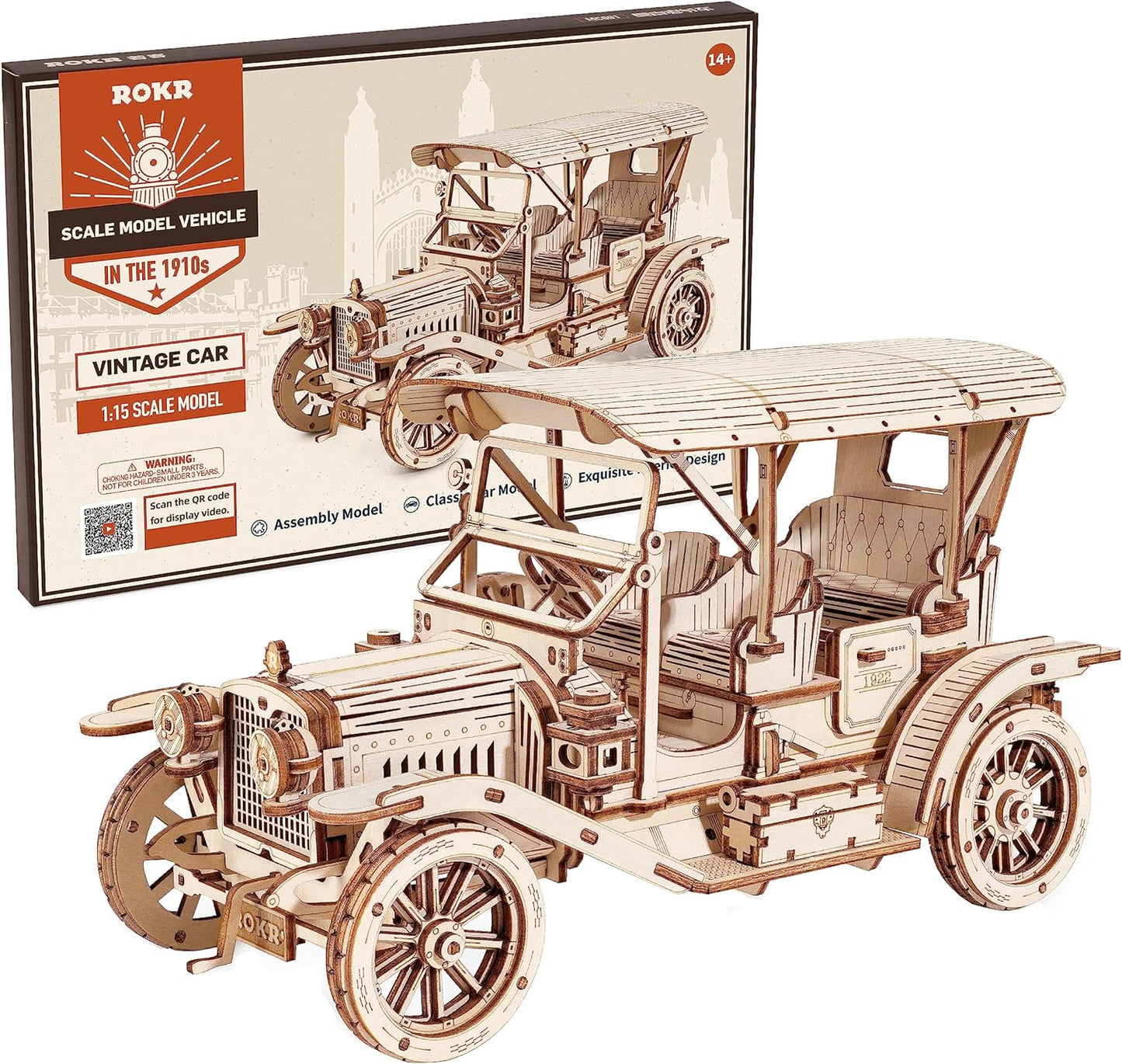 ROKR Vintage Car 3D Wooden Puzzle MC801