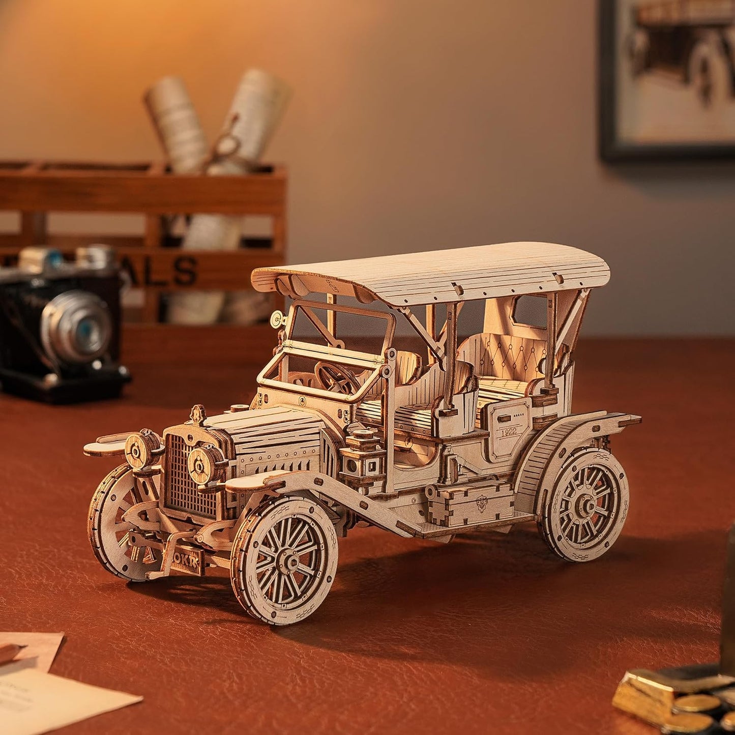 ROKR Vintage Car 3D Wooden Puzzle MC801