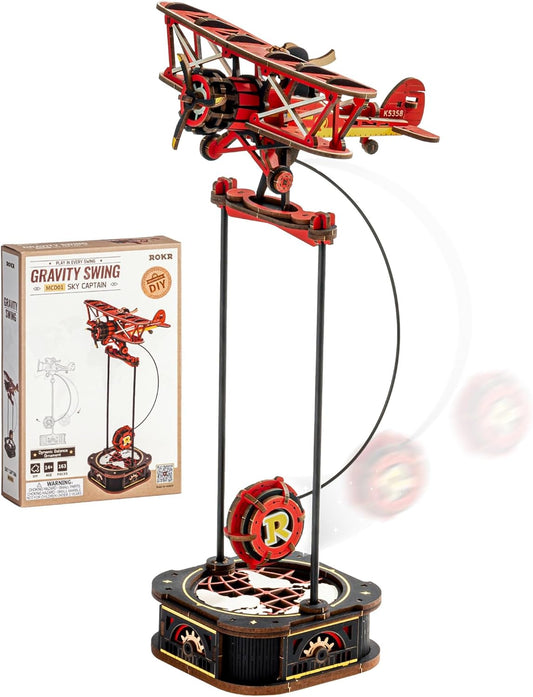 ROKR Sky Captain Pendulum Balance Toy 3D Wooden Puzzle MCD01