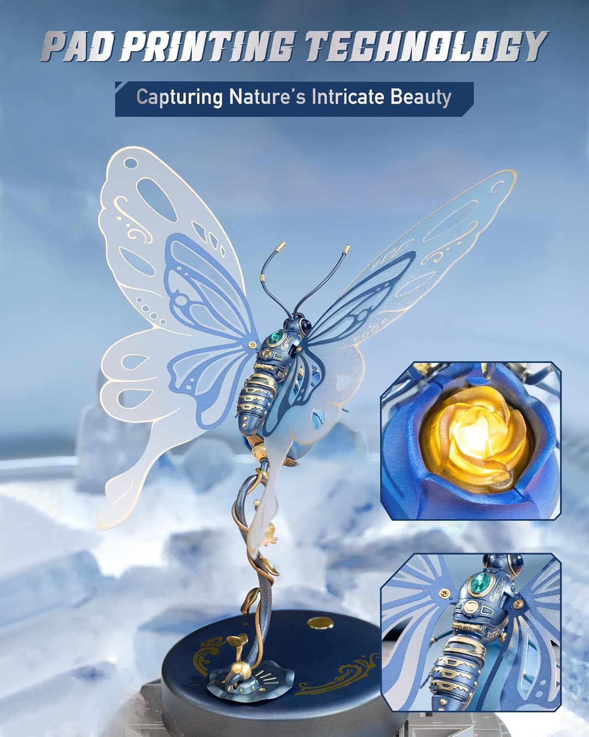 ROKR Butterfly MI05B DIY Mechanical 3D Puzzle