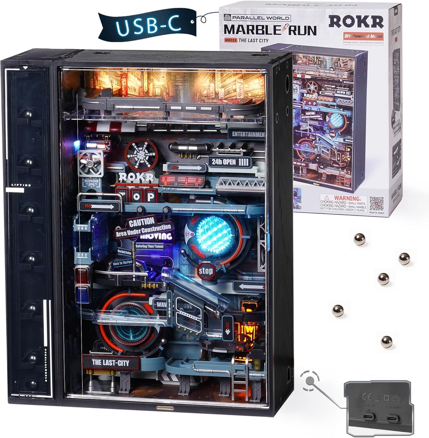 ROKR The Last City Marble Run Mechanical 3D Puzzle MR01S