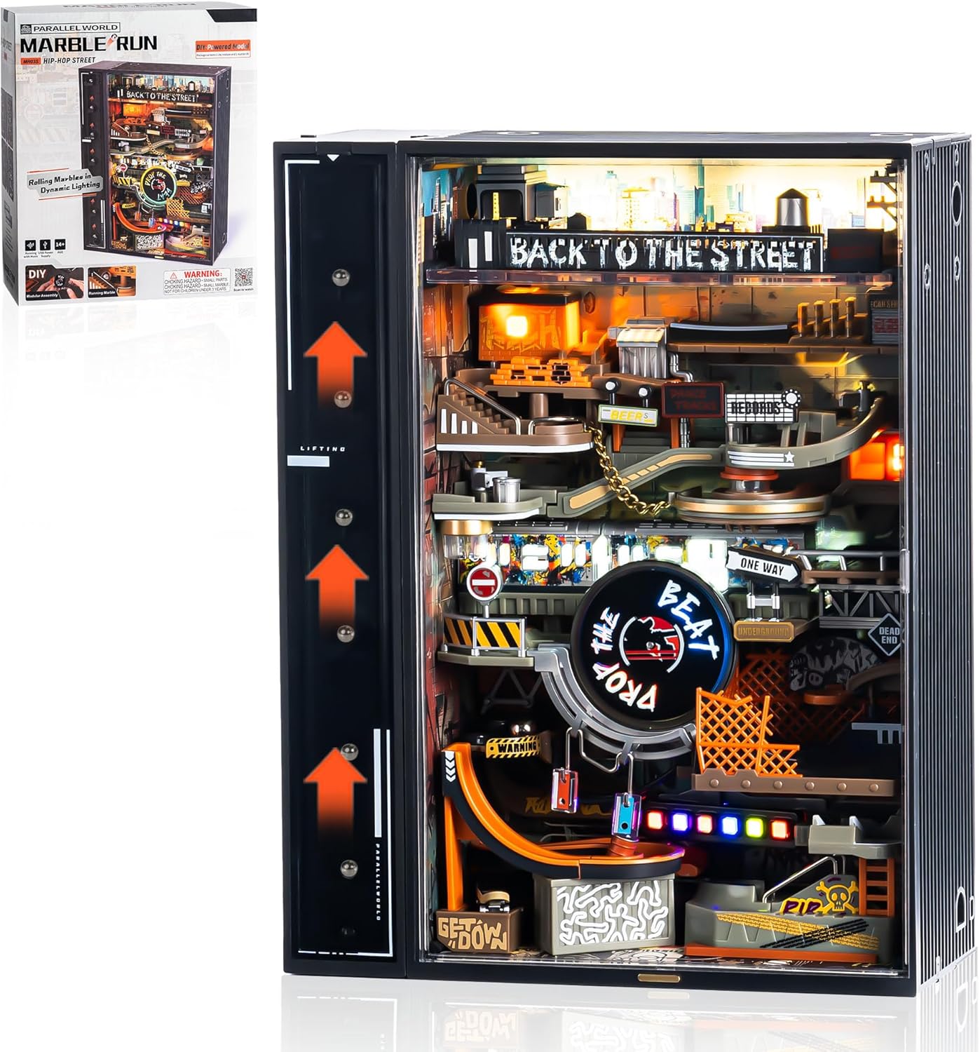 ROKR Hip-Hop Street Marble Run Mechanical 3D Puzzle MR03S