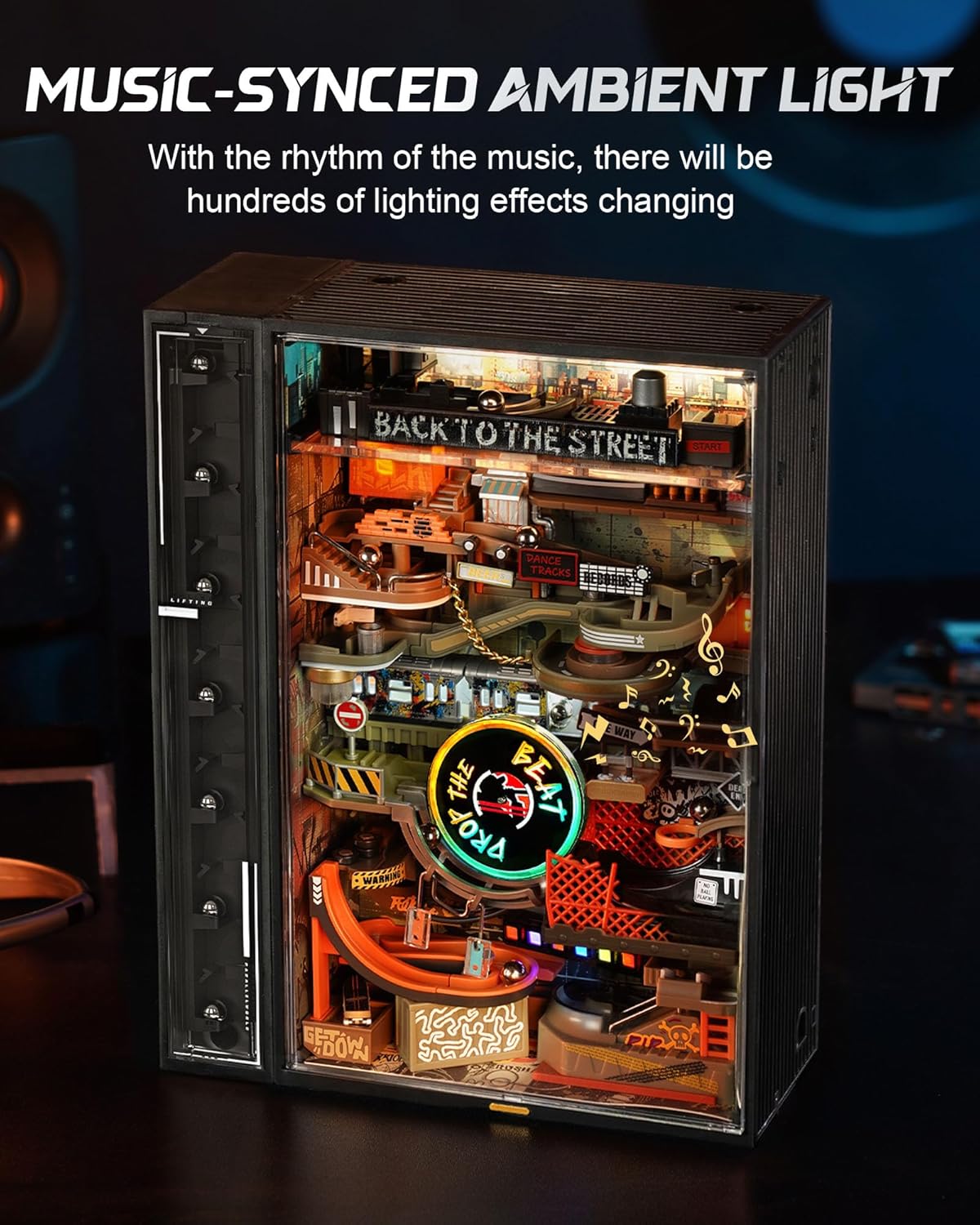 ROKR Hip-Hop Street Marble Run Mechanical 3D Puzzle MR03S