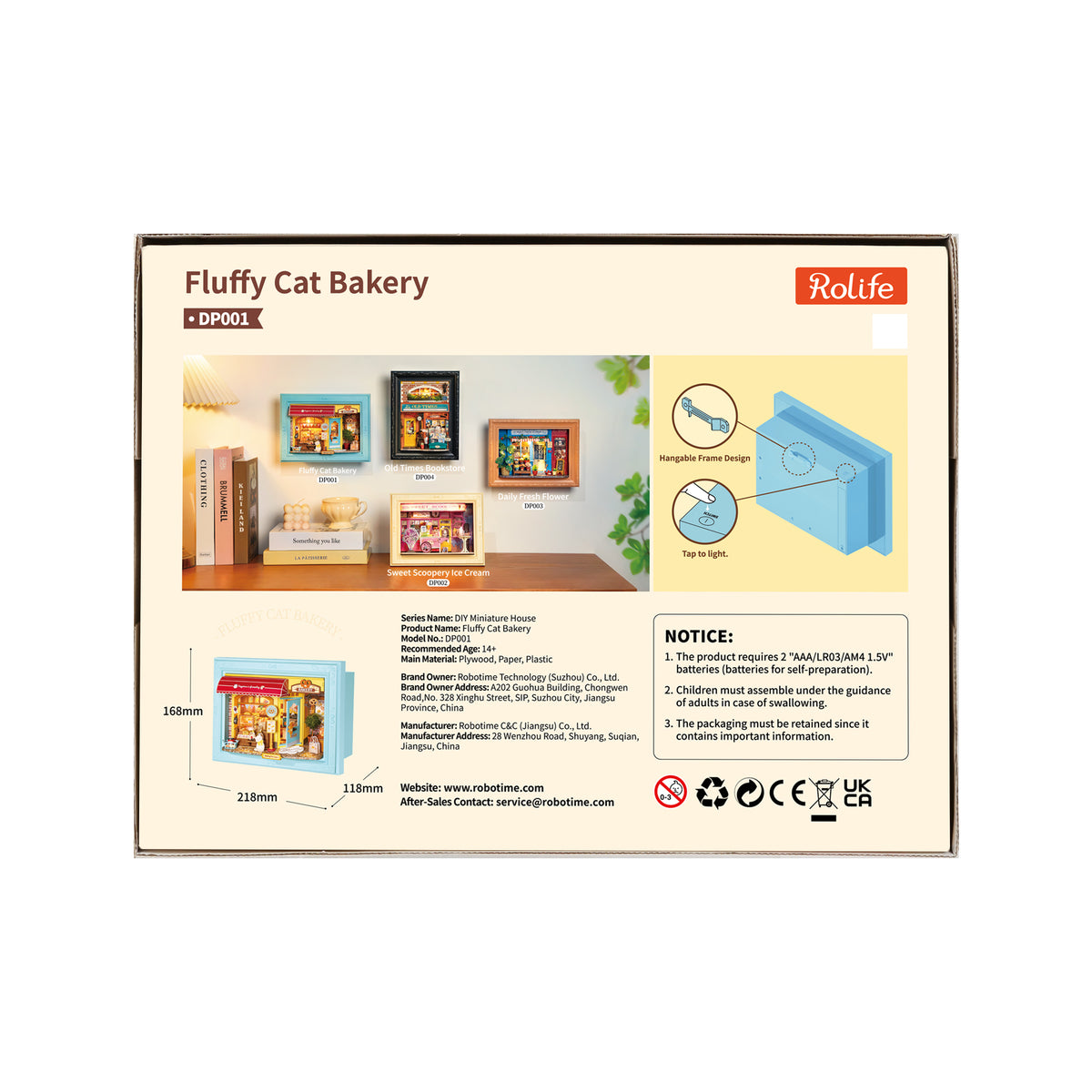 Rolife Fluffy Cat Bakery DP001