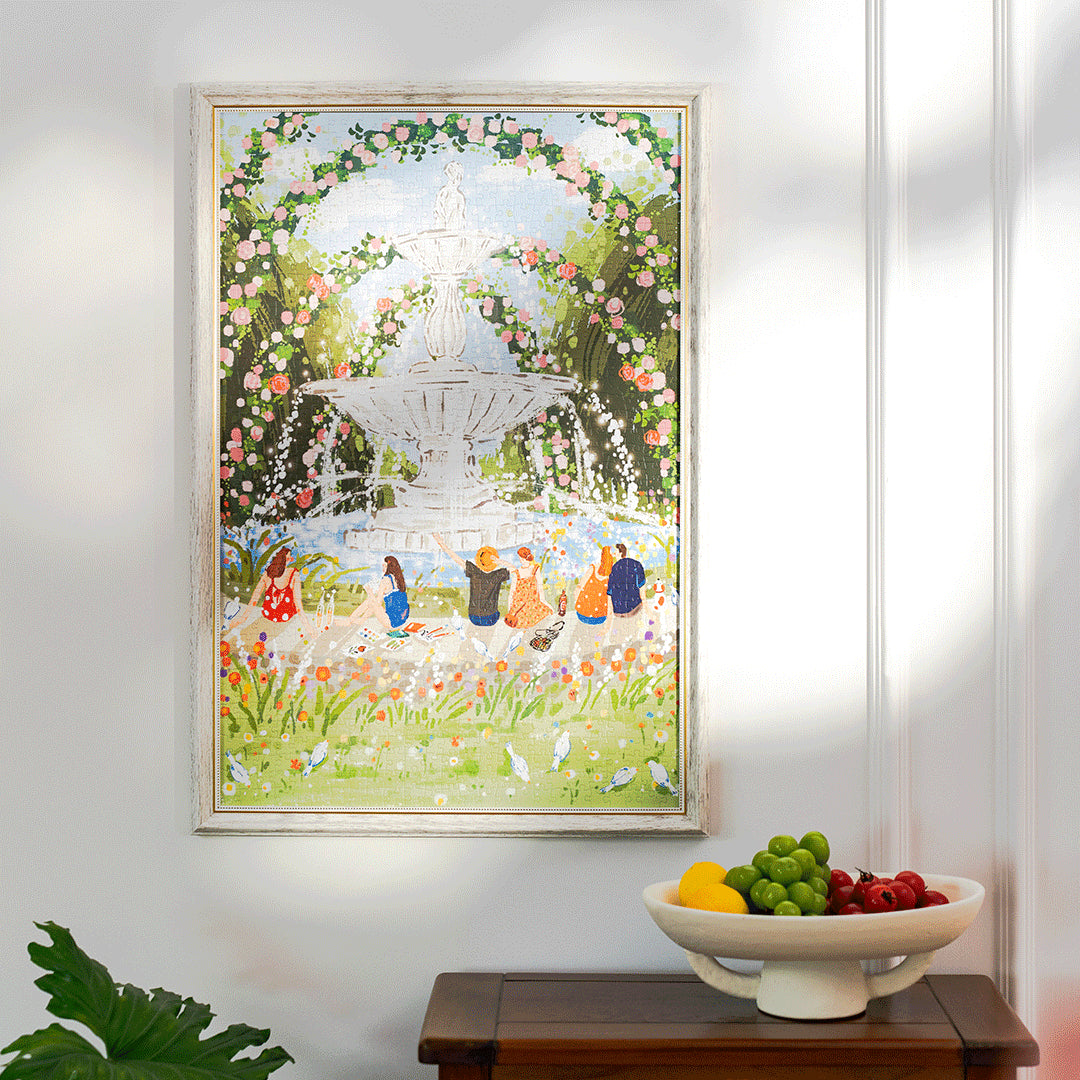 Rolife Afternoon Fountain 1000 Piece Jigsaw Puzzle PT001