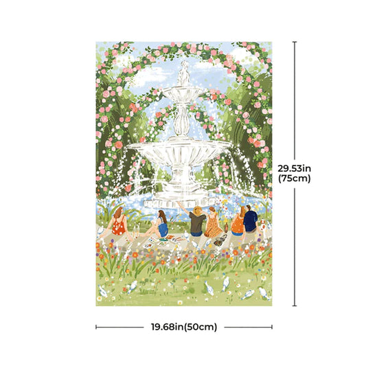 Rolife Afternoon Fountain 1000 Piece Jigsaw Puzzle PT001