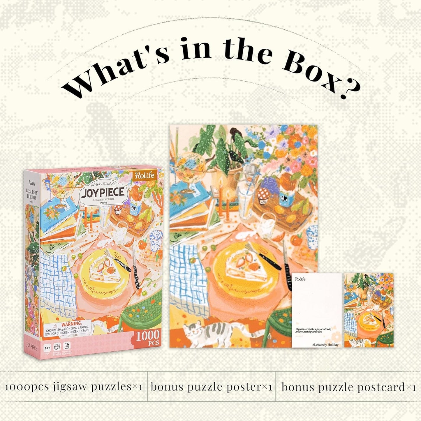 Rolife Leisurely Holiday 1000 Piece Jigsaw Puzzle PT002