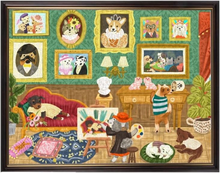 Rolife Doggie Art Gallery 1000 Piece Jigsaw Puzzle PT008